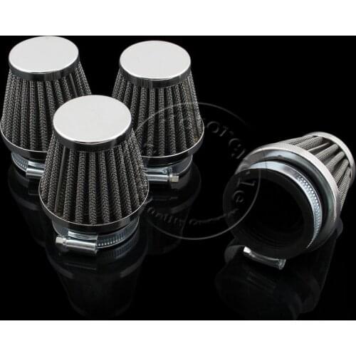4 x Motorcycle 48mm Air Filter For Honda CB Kawasaki KZ250 KZ250A A1 A2 A3 KZ250B B1 B2 GPZ 305 Suzuki GS GSX Yamaha DT XS