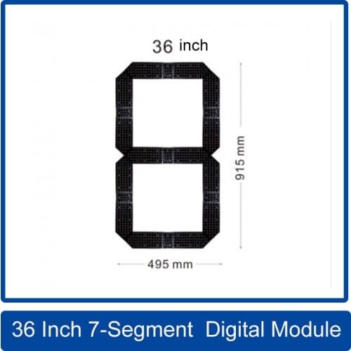 4Pcs/Lot 36 Inches 7-Segment of the Number Module,LED clock screen / Oil price screen / Scoreboard,Outdoor highlight waterproof