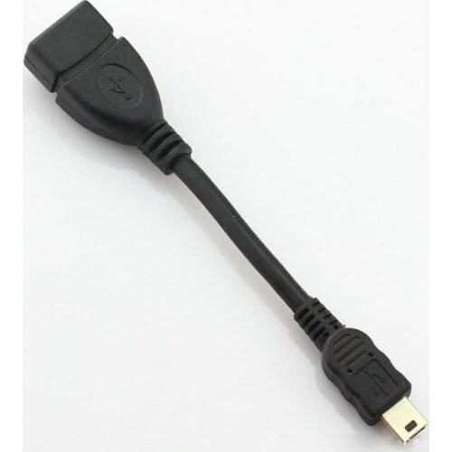 5pin Mini USB Male To USB 2.0 Type A Female OTG Host Adapter Cable OTG Cable For Cellphone Tablet MP3 MP4 Camera 11cm