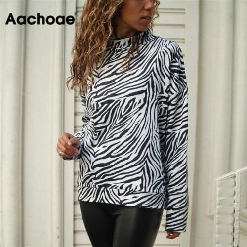 Aachoae Stand-up Collar Blouses