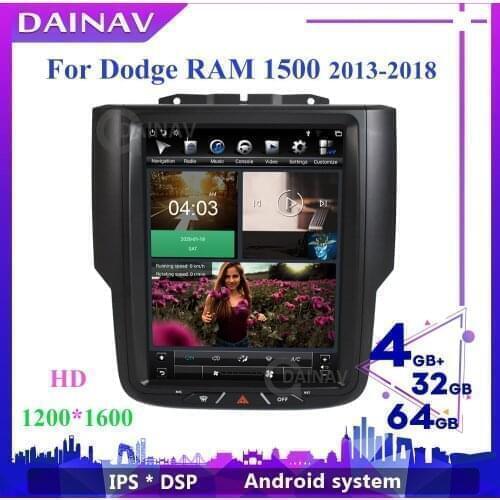 PX6 1200*1600Vertical Screen 2 Din Android Car Radio For Dodge RAM 1500 2013-2018 Car Stereo Autoradio Auto Audio GPS Navigation