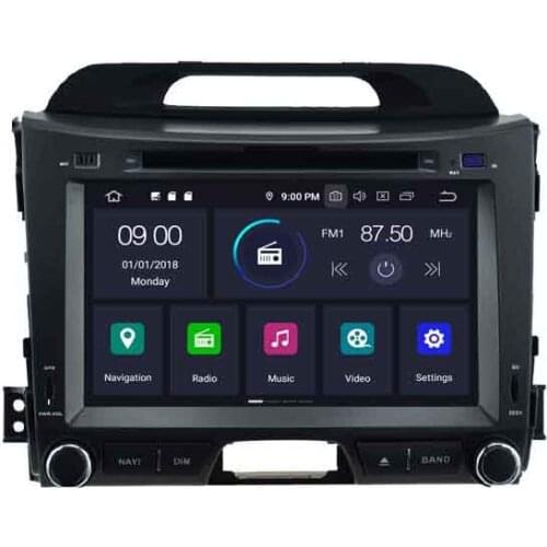 8" Octa-Core Android 10.0 OS Car DVD Multimedia Navigation GPS Radio System Player for Kia Sportage (SL) / Sportage R 2010-2016