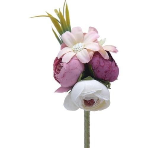 1pcs Wedding Suit Brooch Korea Artificial Boutonniere Male Clothes Decorative Breastpin