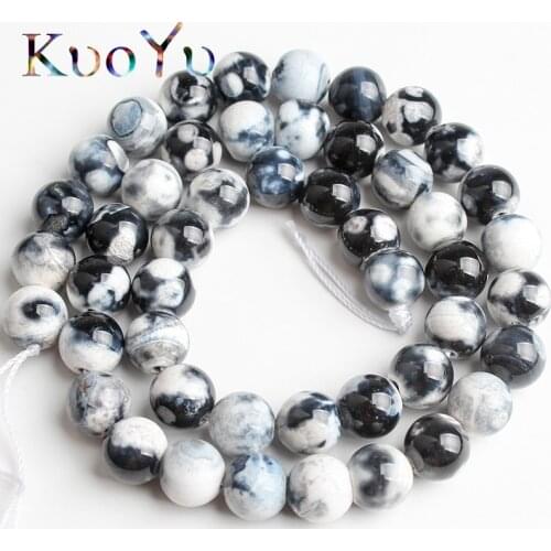 Natural White Fire Agates Stone Beads Round Loose Spacer Beads For Jewelry Making Diy Bracelet Necklace 15"Inches 6/8/10mm