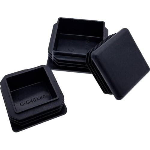 Black Plastic Steel square pipe plug Furniture Pad Plastic square Leg plug Anti Slip Feet Protectortube cap plug cap
