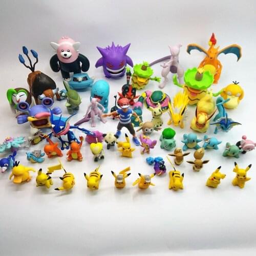 Pikachu Pokemon Action Figure Pocket Monster Pokemon Elf MC MEGA SP HG Gengar Figure Collection Gifts for Fans Toy Ornament