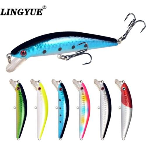 Hot Sale 1pcs Fishing Lures 10cm/10g Minnow Lure Lifelike Hard Baits Quality Professional Fishing bait With Treble Hooks Tackle