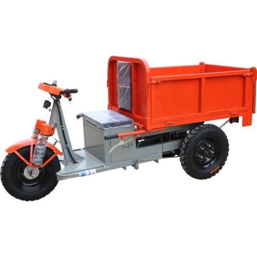 45V 1.5KW Engineering tricycle ash bucket construction site electric rider agricultural breeding plant move and pulling bricks