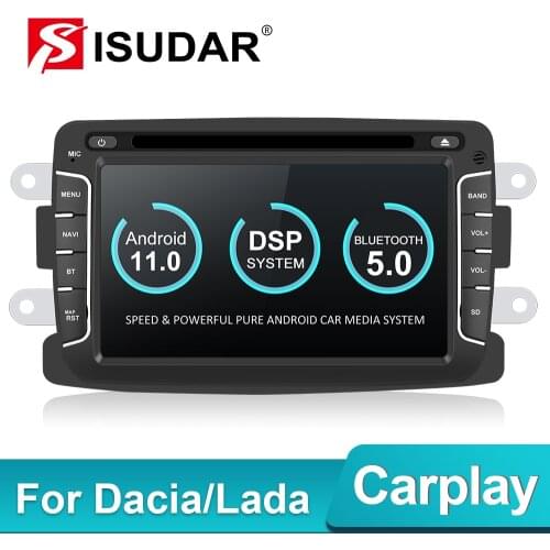 Isudar PX6 1 Din Android 10 Car Radio For Dacia/Sandero/Duster/Renault/Captur/Lada/Xray 2/Logan 2 Auto Multimedia Player RAM 4G
