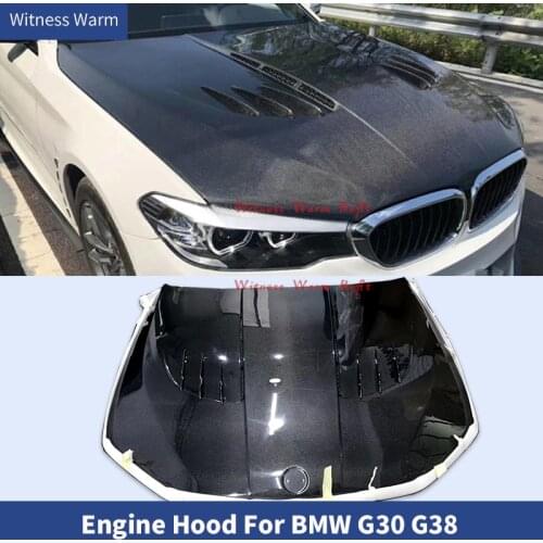 5 Series Carbon Fiber Engine Bonnet for BMW G30 G38 Sedan 4-Door 2017 -2020 Car FRP Hood Cover Body kit Car Styling