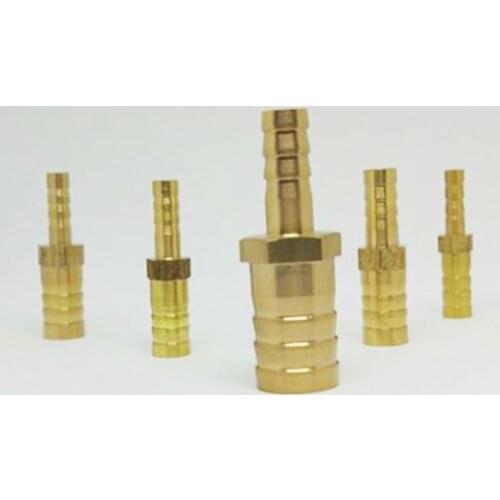 Brass Pipe Fitting 6mm to 12mm Hose Barb Connector Joint Copper Coupler Adapter
