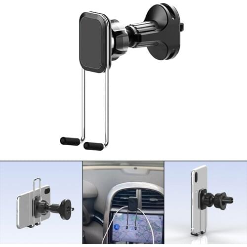 Magnetic Car Phone Mount Clip Air Vent Phone Holder Support Universal for Most Smartphones Mini Tablets