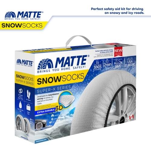 Car Socks for safe travel on Ice, Frost, Snow