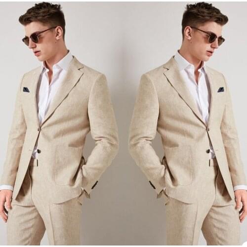 Summer Men Tuxedos Smart Casual Business Office New Design Spring Jacket Wedding Party Groom Marriage Blazer Coat 2 Pieces