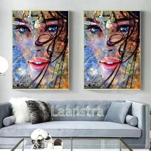 Senyuart 5D Diy Rhinestone Diamond Painting Full Round Drills Picture Beauty Paint By Numbers Cross-Stitch Kit Embroidery Mosaic