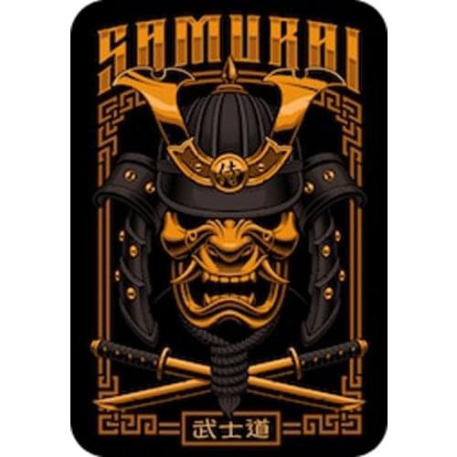 Japanese samurai warrior-mask Motorcycle car sticker decal