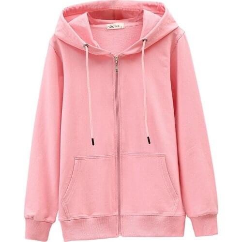 Autumn Hooded Hoodies Womens Zipper Cardigan Korean Lovers Students Thin Loose Sports Casual Tops Large Size Ladies Sweatshirts