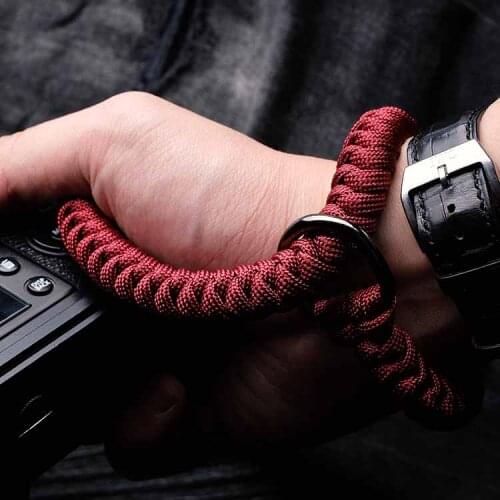 Hand-woven Nylon rope Camera Wrist Strap Wrist Band for Mirrorless Digital Camera Leica Canon Fuji Nikon Olympus Pentax Sony