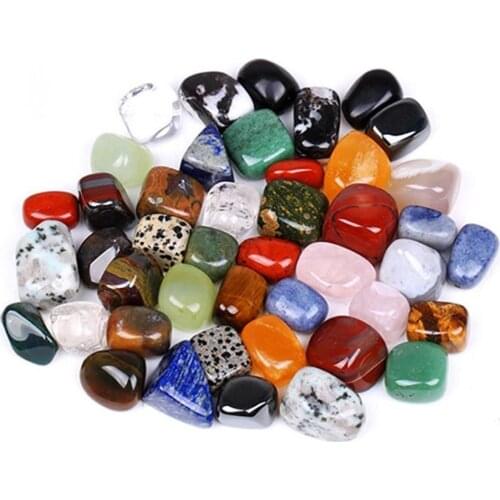 1 Bag 100g Colorful Mixed Irregular Shape Tumbled Stones Rock Gem Beads Chips
