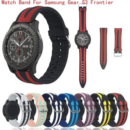 Silicone Sport WatchBand For Samsung Gear S3 Frontier Strap 22mm Ouhaobin New Quick Release Strap For samsung Galaxy watch 46mm