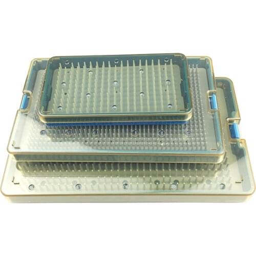 Silicone Sterilization Tray Case Box Ophthalmic Dental Instruments Disinfection Box