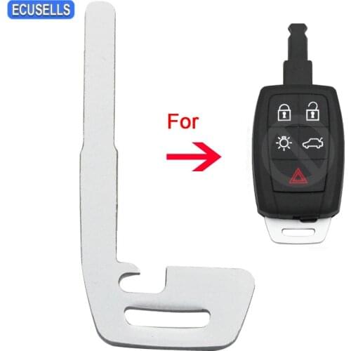 New Replacement Key Blank Uncut Fit for Volvo C30 C70 S40 V50 Smart Remote Key Shell Case Insert Key Blank Small Key Uncut Blade