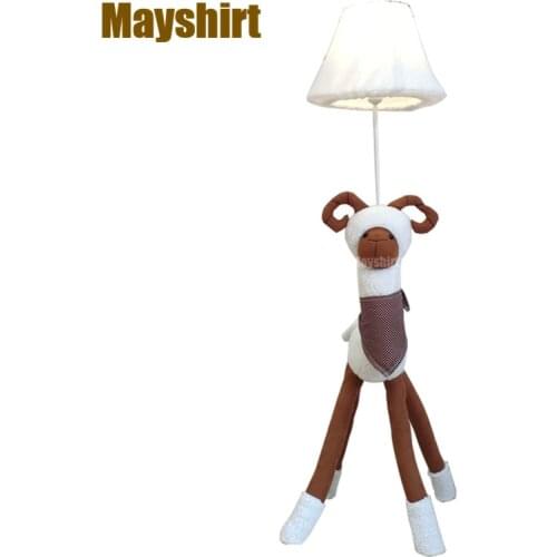 Modern Cute Alpaca Floor Lamps for Living Room Children Room Decoration Table Lamp Bedroom Bedside Christmas Gift Led Tall Light