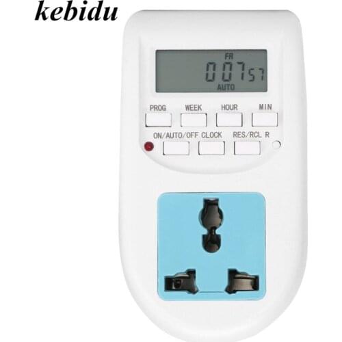 Kebidu EU Plug Smart Digital Timer Energy Saving Timer Programmable Electronic Timer Socket Switch 2017 New Arrival