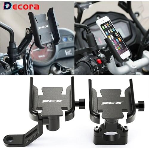 All YearsFor HONDA PCX150 PCX125 PCX 125 150 Motorcycle Handlebar Mobile Phone Holder GPS Navigation Stand Plate Accessories