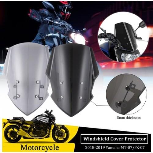New Generation Windshield Windscreen For Yamaha MT07 FZ07 MT07 2018 2019 2020 Motorcycle Accessories Wind Deflectors MT FZ 07