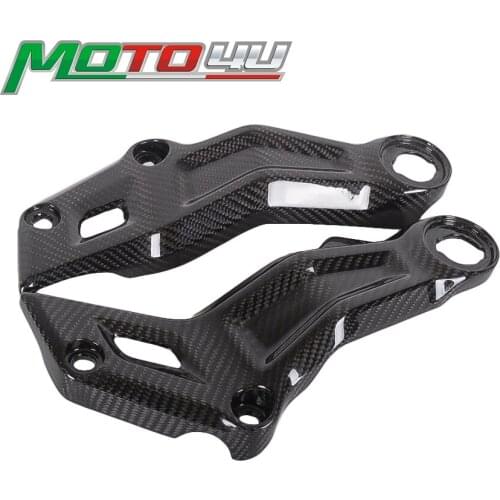 For Yamaha MT-07 MT07 2015 2016 2017 Real Carbon Fiber Motorcycle Side Frame Cover Decorative Covers