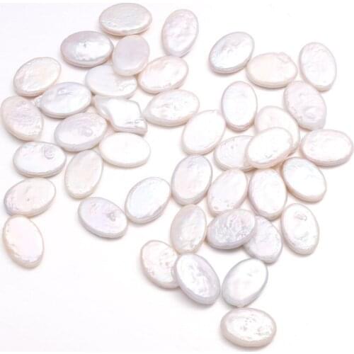 Womens fashion natural freshwater pearl egg-shaped jewelry making beads diy necklace bracelet accessories