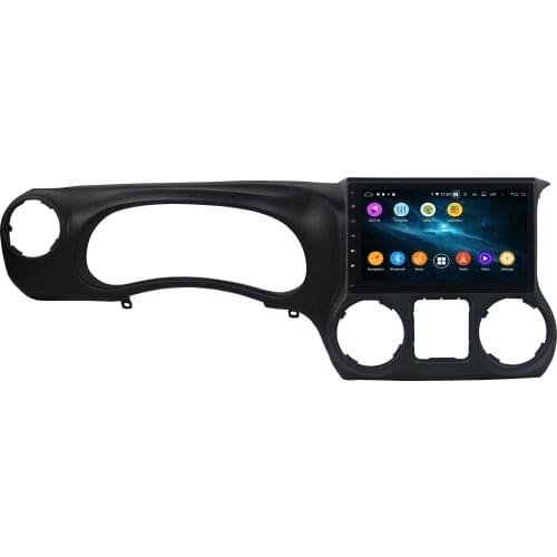 10.1" 1 Din 4G+64G Android 9.0 Car Multimedia Player For JEEP Wrangler 2011-2014 Car Radio 1024*600 Car Audio 6 Core Stereo DSP