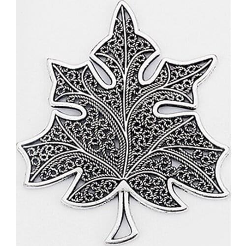 2pcs Large Big Maple Leaf Charms Pendant for Pendant Necklace Jewelry Making Accessories Findings 74*63mm