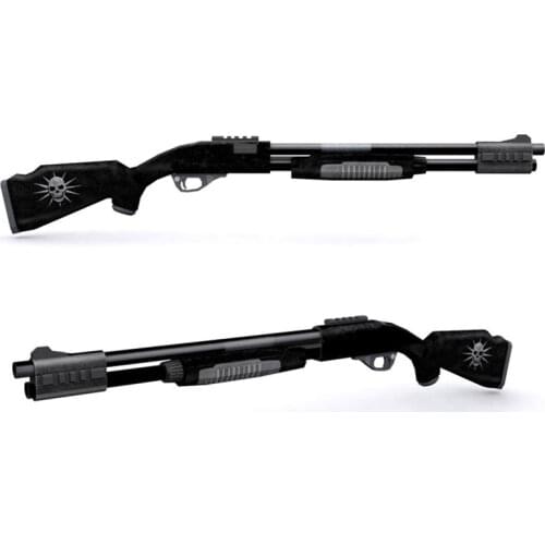 3D Paper Model Violence Shotgun M870 1: 1 Handmade DIY Can Not Launch Toy