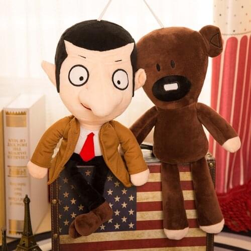40Cm Mr Bean Rowan Atkinson Teddy Bear Cute Soft Plush Doll Stuffed Toy For Children Birthday Present Gift