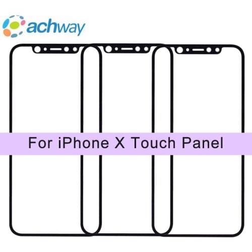 5.8 For iphone x Front Panel LCD Outer Glass Cover New Touch Screen Lens Replacement For IPHONE X