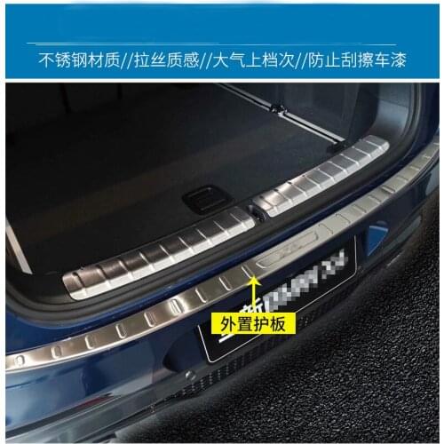 Car accessories For BMW X4 2019- 2020 Stainless Steel Rear Trunk Boot Bumper Guard Plate Protector Molding Trim