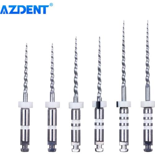 AZDENT Dental Retreatment Engine Root Canal NiTi File D1-D3 6Pcs/Box Remove Filling Material Before Canal Reshaping