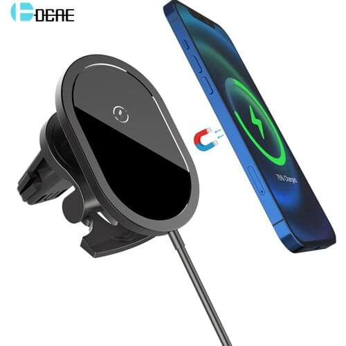Wireless Car Charger 15W Qi Magnetic Air Vent Fast Charging Phone Holder For Samsung S20 S10 iPhone 12 11 Pro Max Mini XS XR X 8
