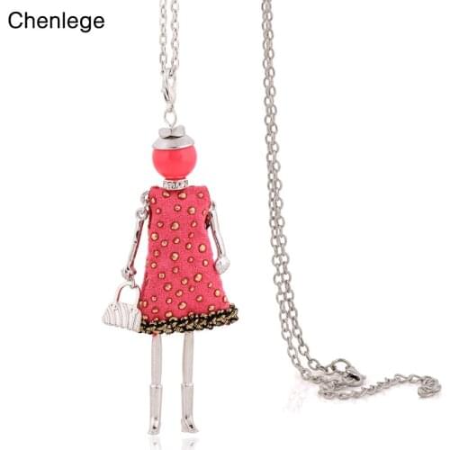 Chenlege fashion necklaces girls long pendants with chains charms necklace new female chokers popular women necklaes party gifts