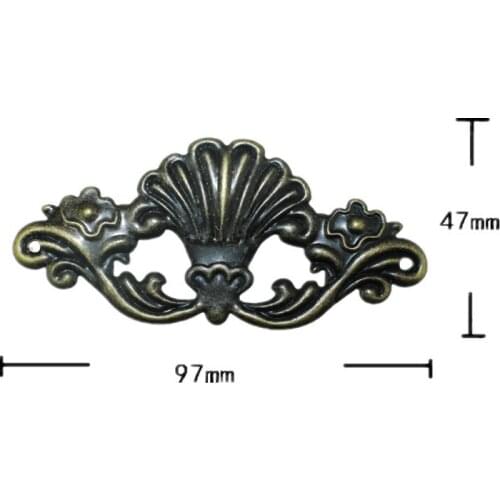 Wooden Box Coner,Wine Box Protector,Embellishment Findings Flower Corners Antique Bronze Tone,Old Style,Vintage Cover,4Pcs