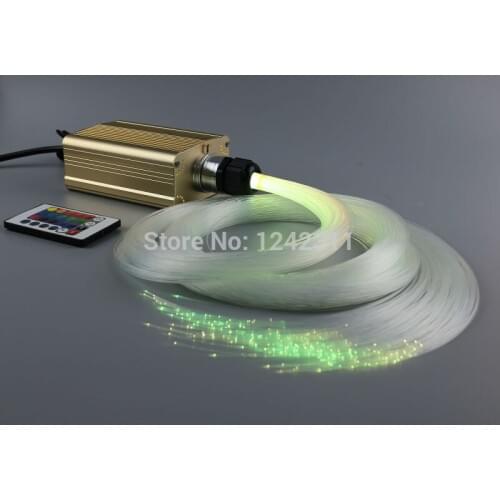 DIY stars fiber optic light kit RGB Led light source + 0.75mmx4mx280pcs optical fibers for room decoration night lighting