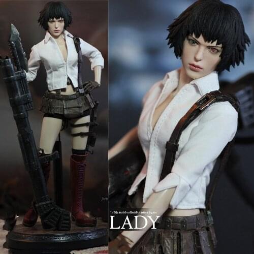 DMC302 For Collection 1/6 Scale Limited Stock The LADY Female Woman Solider Mary Action Figure Model with Stand Accessory Model