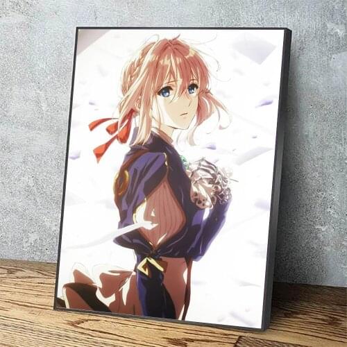 Home Decor Wall Art Violet Evergarden Canvas Cute Girl Dream Painting Print Posters Modular Picture Cuadros For Bedroom Frame