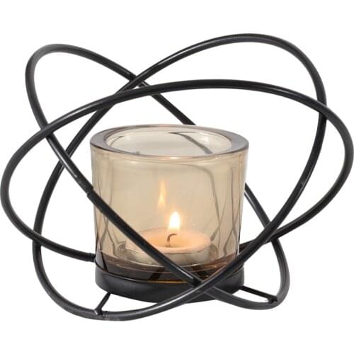 Geometric Candle Holder Europe Golden Romantic Dinner Candle Holder Iron Candlestick Porte Bougie Nordic Home Decor XX50CH