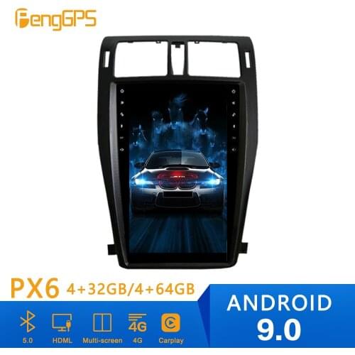 Tesla style Android 9.0 PX6 4GB RAM Car GPS Navigation For TOYOTA CROWN Thirteenth 13th 2010-2015 head unit multimedia player