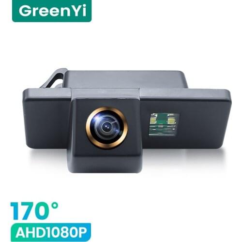 GreenYi 1080P HD 170° Car Rear View Camera For Nissan QASHQAI X-TRAIL Citroen C4 C5 Peugeot 307 Reverse 4pin Vehicle Parking AHD