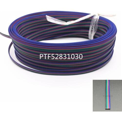 3M Tinned copper 22AWG led RGB cable,4 pin RGB cable PVC insulated wire 22 awg UL2468 strip extension connect wire LED