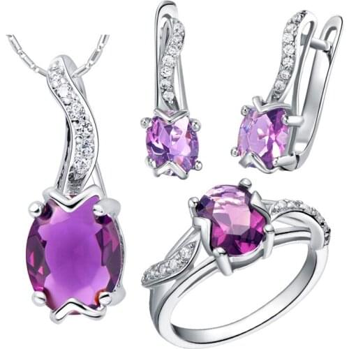 Pendant necklace Earrings ring 925 custom made pendant ring with micro insert gem set -jewelry